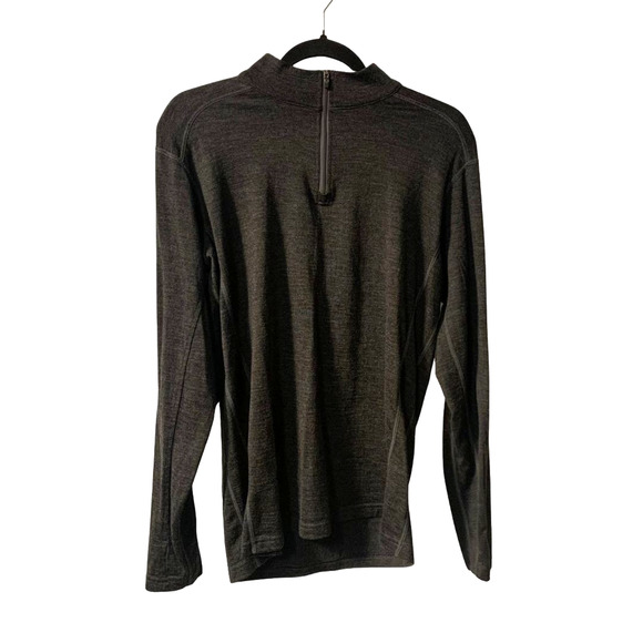 Kuhl Men's Skar 1/4 Zip Merino Wool Sweater Size S Charcoal Gray Outdoor Layer - Picture 1 of 8